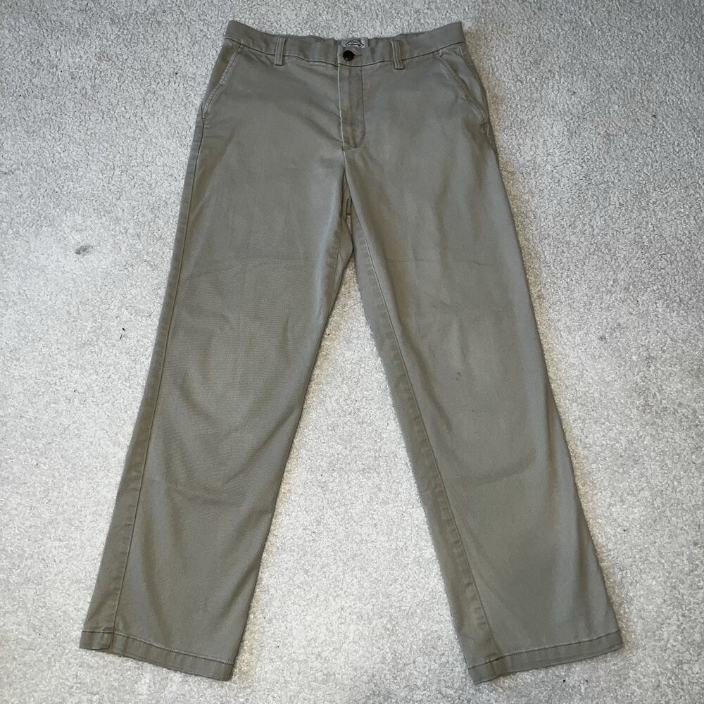 St Johns Bay Men's Tan Khaki Easy Care Pants Size 30x32 Straight Leg